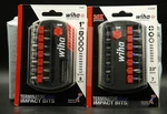 Wiha Terminator Blue Impact Bits, 70298 2" Long 7-PC +70098 1" 8-PC. Fixed Price $15.99.