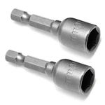 Hordion 2 Pcs Hex Nut Driver Bits 1/4" Shank Quick-change Power 10MM. Fixed Price $13.69.