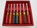 Vintage Mac Tools 7PC Sae Nut Driver Set & Case Made Usa. Fixed Price $119.95.