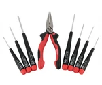 Wiha 7PC Precision Slotted & Phillips Screwdriver Set + 6.3" Pliers (26190). Fixed Price $95.00.