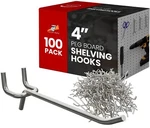 100 Pack Shelving Hooks 4" Length Metal Pc. Fixed Price $38.93.