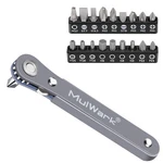 Mulwark 20PC 1/4 Ultra Low Profile Mini Ratchet Wrench Close Quarters Screwdr.... Fixed Price $29.70.