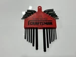 Craftsman Usa Made Nos 46756 14PC Ball End Hex Keys Wrench Set, Metric Sae. Fixed Price $29.99.