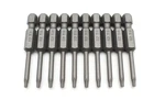Tmax 10 Piece T8 Round Shaft 2 Inch Length Screwdriver Insert Bits Hex Shank. Fixed Price $13.97.