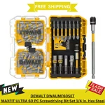 New Dewalt DWAUMF60SET Maxfit Ultra Pc Screwdriving Bit 1/4 In. Hex Steel. Fixed Price $39.99.