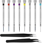 8 Pieces Professional Watch Screwdriver Set Micro Precision Pcs + Tweezers. Fixed Price $12.99.