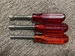 Lot Of Vintage Xcelite Nut Drivers 9/32"HS9 , 1/2" HS/16. Fixed Price $16.99.
