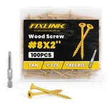 Wood Screws Inch Deck 8 100 Pcs Epoxy Coated T25 Star Bit Above 1500 Hour. Fixed Price $24.77.