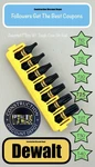 Dewalt Flextorq 1" T10 T15 T20 T25 T27 T30 T40 Impact W/ Tough Case Bit Holder. Fixed Price $11.87.