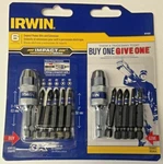 Irwin 1874222 Impact Power Bits And Extension 6 Piece Set. Fixed Price $10.00.