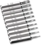 10PCS Security Torx Bit Set, Precision - T10 Miniature Silver. Fixed Price $9.68.