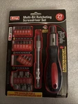 King 27 Piece Multi Bit Ratcheting Screwdriver Set W/ Pouch Steel, Magnet. Fixed Price $25.00.