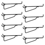 Pegboard Shelf Hooks, 8PACK 6" Black Metal Utility Set, Inch,. Fixed Price $26.05.