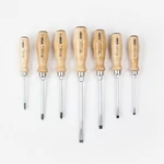 Felo Wood Handle Slotted, Phillips Pozidriv Screwdriver Set, 7 Pieces. Fixed Price $81.18.