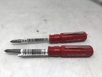 Lutz 2-IN-ONE Screwdriver Red Handle Chrome Vanadium Set Of 2-PACK. Fixed Price $10.99.