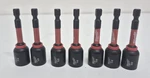Milwaukee Shockwave Impact Duty 1/2" X 2-9/16 Length Magnetic Nut Driver LOT/7. Fixed Price $25.99.