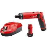 Milwaukee Electric Screwdriver 4-VOLT Li-ion Cordless 1/4 In. Hex 2-BATTERY Kit. Fixed Price $144.48.