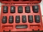 11 Piece 3/4" Drive Truck Impact Wheel Socket Set Sae Sizes Sunex Tools 4682. Fixed Price $89.95.