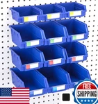Right Arrange Bins 3 Sizes Set Of 12 Hooks Attach Organize. Fixed Price $67.01.