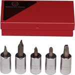 3/8" 5 Pcs Set- Screwdriver Sockets W/std. #2, #3, #4, 1/4",. Fixed Price $140.46.