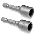 Hordion 2 Pcs Hex Nut Driver Bits 10MM, 1/4" Shank Quick-change. Fixed Price $8.97.