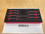 Snap-on Tools 7PC Mixed Electronic Miniature Screwdriver Foam Set SGDE70ESDFR. Fixed Price $174.95.
