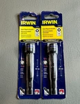 Lot Of 2 Irwin Impact Magnetic Nutsetter 3/8" 9.5MM 4" 1837560 New. Fixed Price $10.20.