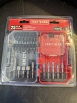 New Craftsman Screwdriver Bit -piece Versatrack Shock-resistant CMAF25SET. Fixed Price $12.75.