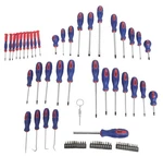 Summit 69 Piece Screwdriver Set Awls Torx Square Phillips Slotted Bits 900292. Fixed Price $25.99.
