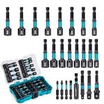 Libraton 24PCS Magnetic Nut Driver Set Impact Drill Bit Metric & Sae Black. Fixed Price $54.99.