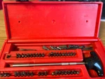 Snap On SSDMRT8A Ratcheting 10" Screwdriver With Case And 57 Bits - LOC#20. Fixed Price $179.99.