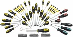 Jegs 69-PC Magnetic Screwdriver Set Awls Torx Square Phillips Slotted Bits 80755. Fixed Price $19.95.