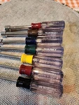 Husky 279-998 7PC Sae Nut Driver Set 1/2" 7/16" 3/8" 11/32" 5/16" 1/4" 3/16". Fixed Price $16.00.