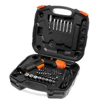 New Cordless Electric Screwdriver 4-V & Flashlight Set W/ Case 40+ Accessories. Fixed Price $23.17.