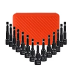 Horusdy 15PC Magnetic Hex Nut Driver Set 1/4" Shank Sae & Metric Power Drill Bit. Fixed Price $16.99.