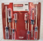 Craftsman 8 Pc Screwdriver Set 947136 Philips & Flathead/slotted. Fixed Price $16.99.