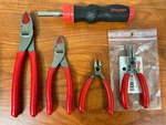 Snap-on Tools New Red 5PC Cutter, Pliers, Screw Driver Set Jd. Fixed Price $299.99.