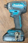 Makita XDT13 18V Lxt Brushless 1/4" Impact Driver + BL1815 1.5AH Battery. Fixed Price $52.00.