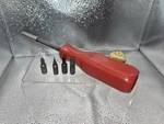 Mac Tools 1/4" Magnetic Driver Red Handle PM84A. Fixed Price $20.00.