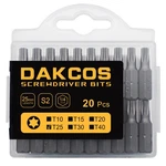 Dakcos 20 Piece T25 Torx Bit Set, 25MM Short Screwdriver Alloy Steel. Fixed Price $16.99.