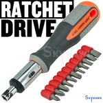 12 Pc Ratcheting Screwdriver Set 11 Bits And. Fixed Price $10.99.