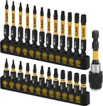 25PC Magnetic Tamper-proof Torx Bit Set S2 Steel T5-T40 + Extension Holder. Fixed Price $13.63.