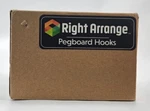 Right Arrange Pegboard J-hook 1 Inch Black, 50 Pack. Fixed Price $16.00.