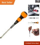 Professional Ball Grip Screwdriver -5.5 X 100 Durable Chrome Vanadium Steel. Fixed Price $16.19.