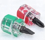 Deal Maniac Mini Ultra Short Stubby Screwdriver Set 2 Green,red,transparent. Fixed Price $13.99.
