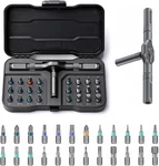 24 In 1 Magnetic Ratchet Screwdriver Set, Multi Bit Diy. Fixed Price $28.26.