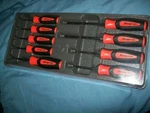 New Snap-on Torx T8 Thru T45 Screwdriver Set Orange Instinct Soft Grip SGDTX90B. Fixed Price $177.99.