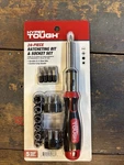 Hyper Tough 24 Piece Ratcheting Screwdriver Bit And Socket Set. Fixed Price $12.99.