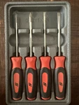 Snap-on Tools Like New SGDX40BO 4PC Orange Mini-tip Combination Screwdriver Set. Fixed Price $55.00.