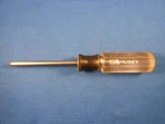 Vtg Husky Tools 693-195 Ab Hd Black & Clear #2 Robertson Square Tip Screwdriver. Fixed Price $18.99.